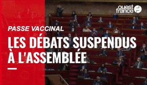 VIDÉO. Les débats sur le passe vaccinal suspendus à l'Assemblée nationale