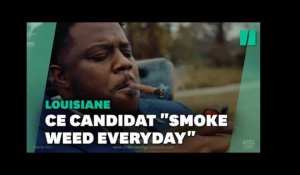 "37 secondes de fumette", ce candidat démocrate s'allume un joint dans son clip de campagne