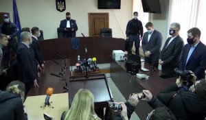 Ukraine: l'ex-dirigeant Porochenko pendant et après l'annonce de son maintien en liberté