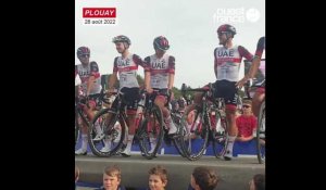 VIDÉO. Bretagne Classic Ouest-France : Tadej Pogacar accueilli en star à Plouay