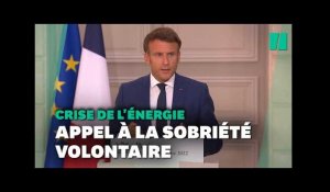 Macron appelle à la "sobriété volontaire" pour faire face à la crise énergétique