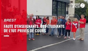 VIDÉO. L'IUT de Brest manifeste contre le manque d'enseignants