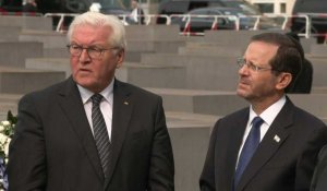 Berlin: les présidents allemand et israélien déposent une gerbe au Mémorial aux Juifs assassinés