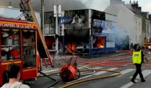 VIDÉO. Incendie dans un garage du Mans