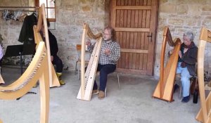 Stage de harpe pour les Journées du patrimoine 2022 à l'abbaye de Trois-Fontaines