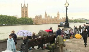 File d'attente à Londres pour voir le cercueil de la reine Elizabeth II