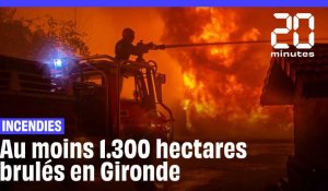  Gironde : Un nouvel incendie brûle 1.300 hectares de forêt