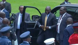 Kenya: le président William Ruto arrive à sa cérémonie d'investiture à Nairobi