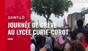VIDÉO. Grève contre une rentrée jugée « chaotique »  au lycée Curie-Corot de Saint-Lô