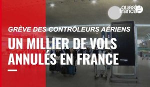 VIDÉO. Grève des contrôleurs aériens : un millier de vols annulés en France