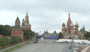 Images du Kremlin et des monuments de Moscou après la mort de Mikhaïl Gorbatchev