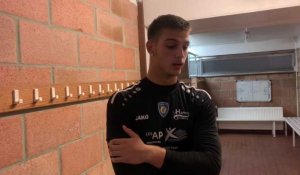Football: interview de Batiste Locatelli, le jeune gardien de l'USGTH, sévèrement battu par Jodoigne (0-5)