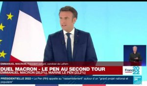 Présidentielle 2022 : Macron "souhaite tendre la main à tous ceux qui veulent travailler pour la France"