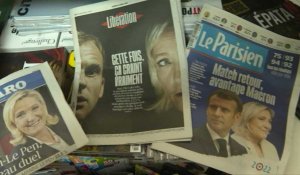 Macron et Le Pen au deuxième tour de l'élection présidentielle: réactions à Paris
