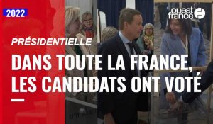 VIDÉO. Présidentielle : l'ensemble des candidats ont voté dans toute la France