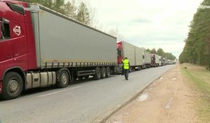 40 heures pour rentrer au Bélarus : les camions russes et bélarusses quittent l'UE