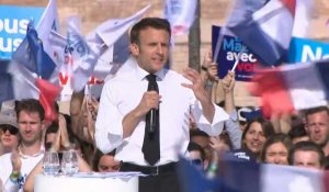 Élection présidentielle: "le 24 avril, c'est un referendum" dit Macron