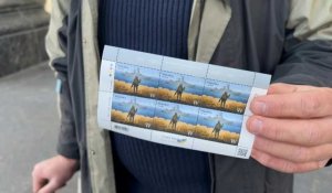 Un timbre du Moskva se vend par millier en Ukraine