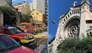 Nice: police et pompiers sur place après l'agression d'un prêtre