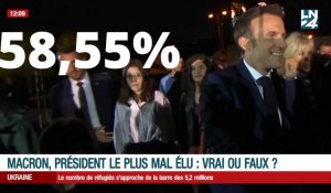 Emmanuel Macron, président le plus mal élu: vrai ou faux?