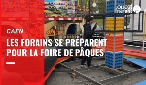 VIDÉO. Les forains se préparent pour la Foire de Pâques de Caen