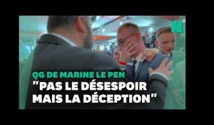 Au QG de Marine Le Pen, des militants "déçus" mais "prêts à continuer le combat"
