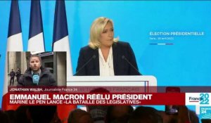 Marine Le Pen voit dans son score "une éclatante victoire"
