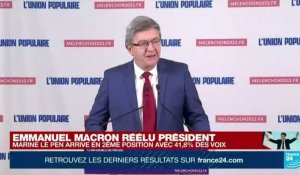 Pour Mélenchon, Macron est "le plus mal élu des présidents de la Vème République"