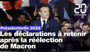 Présidentielle 2022: Les déclarations à retenir après l’élection de Macron 