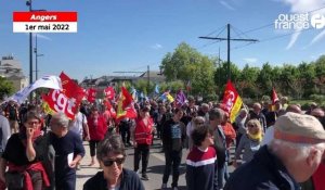 VIDÉO. Près de 1000 manifestants pour la fête du Travail à Angers, ce dimanche 1er mai