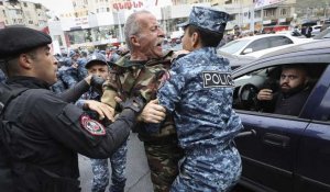 Dozens of people detained at anti-government demonstration in Armenia