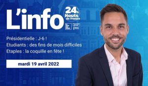 Le JT des Hauts-de-France du mardi 19 avril 2022