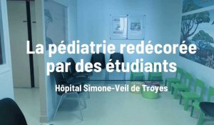 Des étudiants redécorent le service pédiatrie à l'hôpital de Troyes