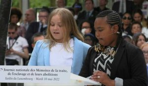 Journée nationale de l'esclavage: cérémonie à Paris en présence de Macron