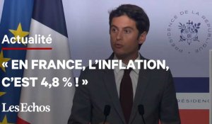  Gabriel Attal défend les mesures de protection contre l’inflation prises par la France