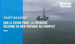 VIDÉO. Saint-Nazaire : EDF finalise l'installation de la première éolienne en mer du futur parc