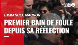 VIDÉO. Emmanuel Macron a effectué son premier déplacement depuis sa réélection 