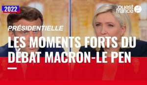 VIDÉO. Présidentielle : banques russes, bilan social, éoliennes... Les temps forts du débat Macron - Le Pen