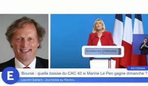 Bourse : quelle baisse du CAC 40 si Marine Le Pen gagne dimanche ?