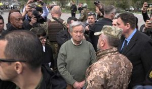 Ukraine: Antonio Guterres est arrivé à Borodianka, dans la banlieue de Kiev
