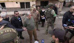 Ukraine: le secrétaire général de l'ONU Antonio Guterres est arrivé à Irpin