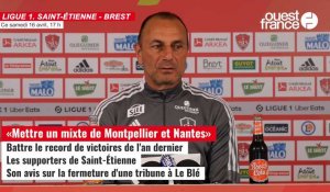VIDÉO Saint-Étienne - Brest. « On est à 10 victoires, il faut faire mieux que les 11 de l'an dernier », déclare Der Zakarian