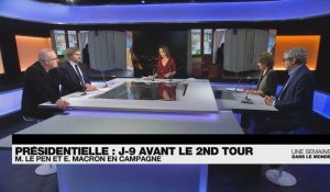 Présidentielle, J-9 avant le 2nd tour : M. Le Pen et E. Macron en campagne