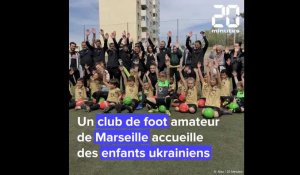 A Marseille, quatorze enfants ukrainiens accueillis par un club de foot