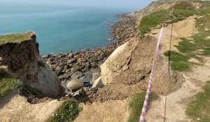 Cap Gris-Nez : un pan de falaise s’effondre