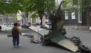 À Kiev, des engins de guerre russes exposés comme trophées