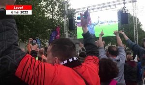 VIDÉO. Les supporters du Stade lavallois laissent exploser leur joie dans la fan zone 
