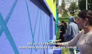 Beauvais. Violet, bleu, vert, jaune... Le quartier Saint-Lucien en pleine métamorphose