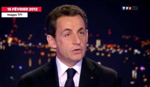 15 février 2012 : Nicolas Sarkozy annonce sa candidature à l'élection présidentielle