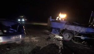 Une violente collision fait 3 blessés entre Dommartin-Lettrée et Sommesous